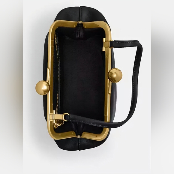 NWT Coach KISSLOCK 16 Black & Brass - Picture 5 of 17